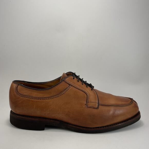 Allen Edmonds Stockbridge Split Toe Derby Shoes Brown Leather Mens 10 EEE Walnut main image 7